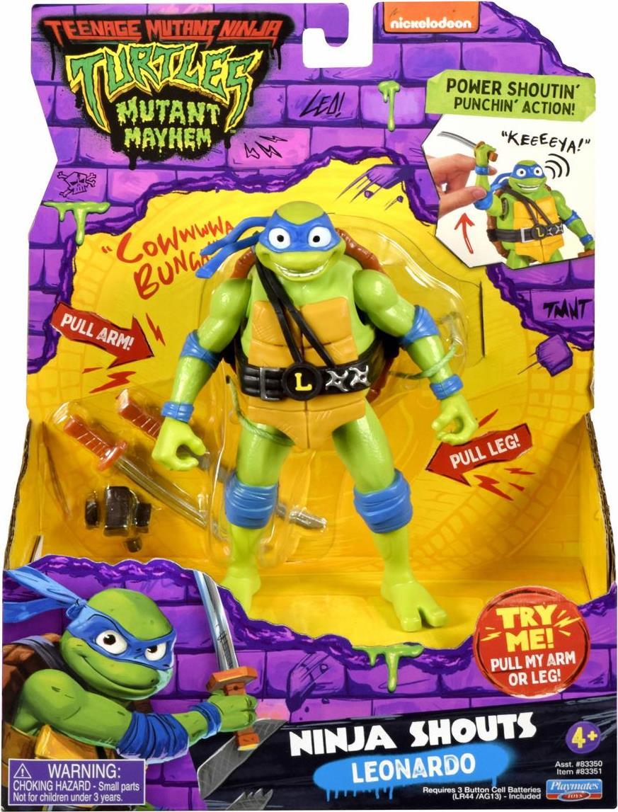 TMNT-Figur Ninja Shouts Leonardo, 83351