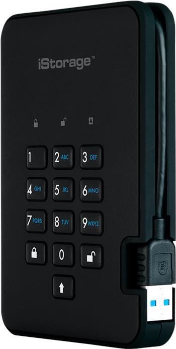 iStorage diskAshur² 2 TB USB 3.1 Gen 1 Phantomschwarz