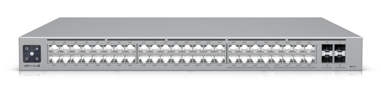 Ubiquiti UniFi Pro Max 48 PoE Managed L3 Switch 48 Ports PoE++ Grau