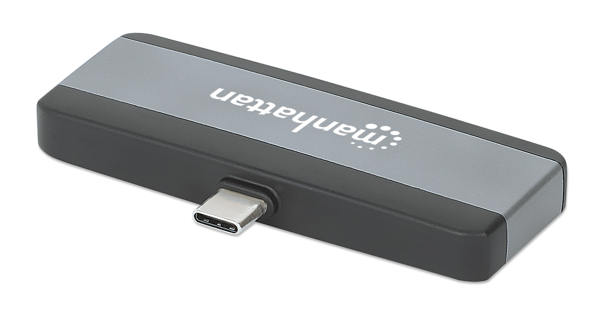 Manhattan 4-in-1 Dockingstation USB-C HDMI VGA Space-grau, Schwarz