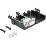 Delock Sub-D Steckergehäuse 9 Pin Seriell aus Kunststoff inklusive Terminalblock (90655)