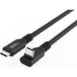 MicroConnect USB-C 3.2 Gen 2x2 Premium Angled Cable 100W 20Gbps (MC-USB3.2CC3-FA)