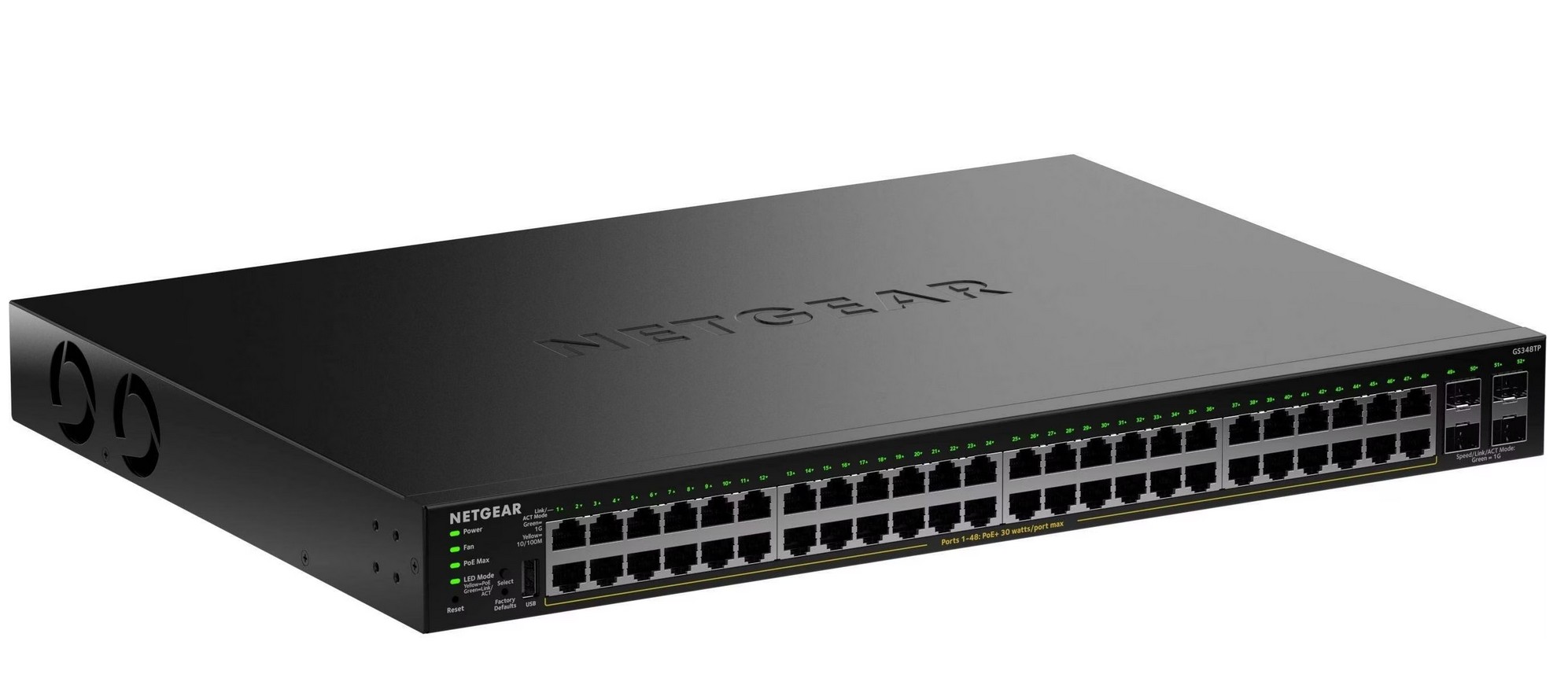 Netgear S350 Series PoE+ Smart Managed Essentials Switch with 4 (GS348TP-200EUS)