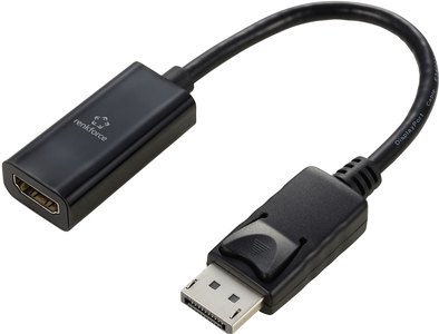 Renkforce RF-5596324 DisplayPort Konverter [1x DisplayPort Stecker - 1x HDMI-Buchse] Schwarz DisplayPort 1.2 23 cm (RF-5596324)