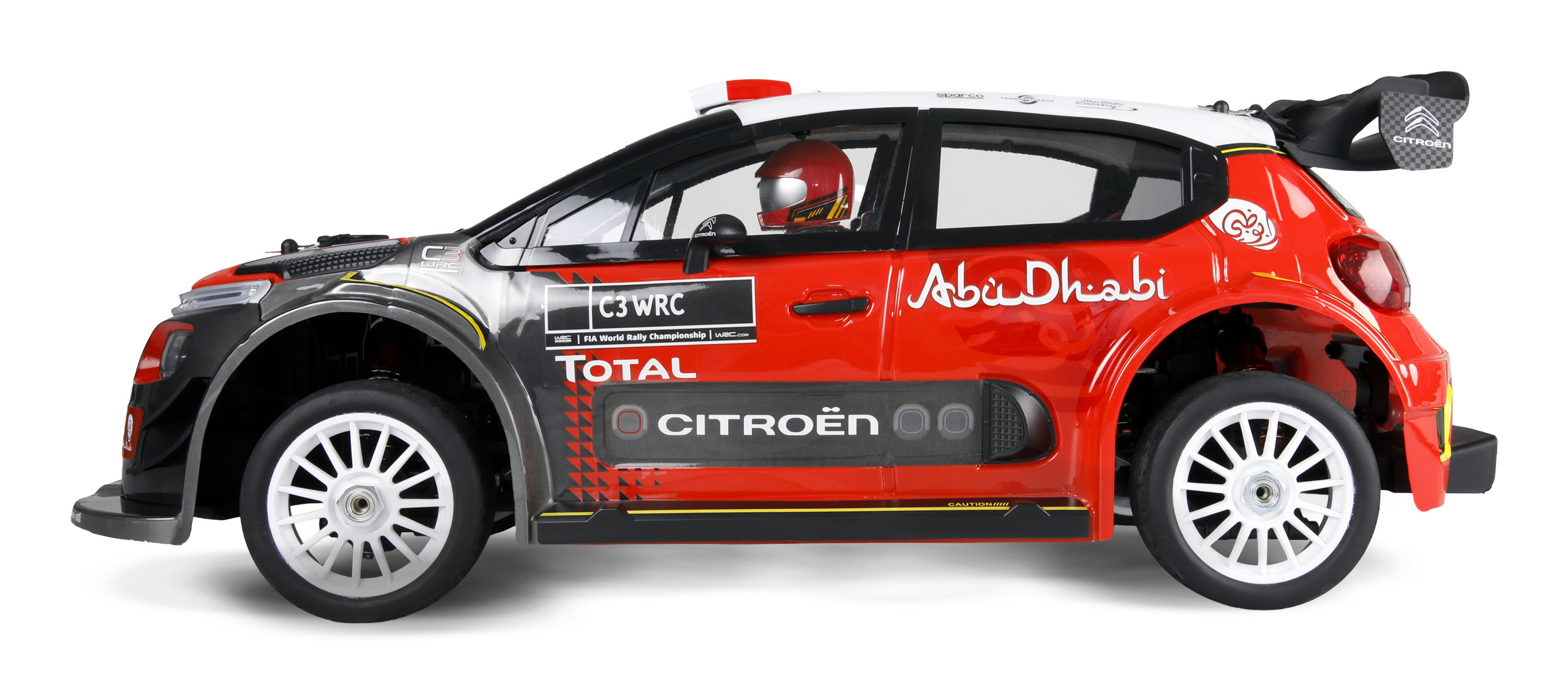 Amewi HyperGo C3 WRC 1:7 RC Rallye Auto Schwarz/Rot