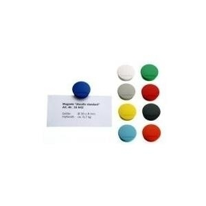 magnetoplan Discofix Rundmagnet "standard", gelb mit Vollkern-Ferrit Ausstattung, Haftkraft: ca. 0,7 kg (1664202)
