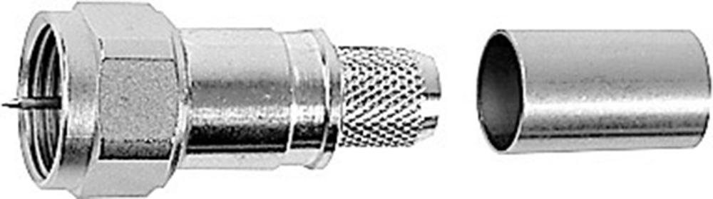 Telegärtner F-Steckverbinder Stecker, gerade 75 Ohm J01600A0010 1 St. (J01600A0010)