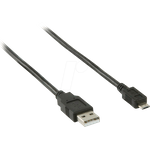 Nedis CCGB60500BK20 USB Kabel USB 2.0 2 m USB A USB B Schwarz (CCGB60500BK20)