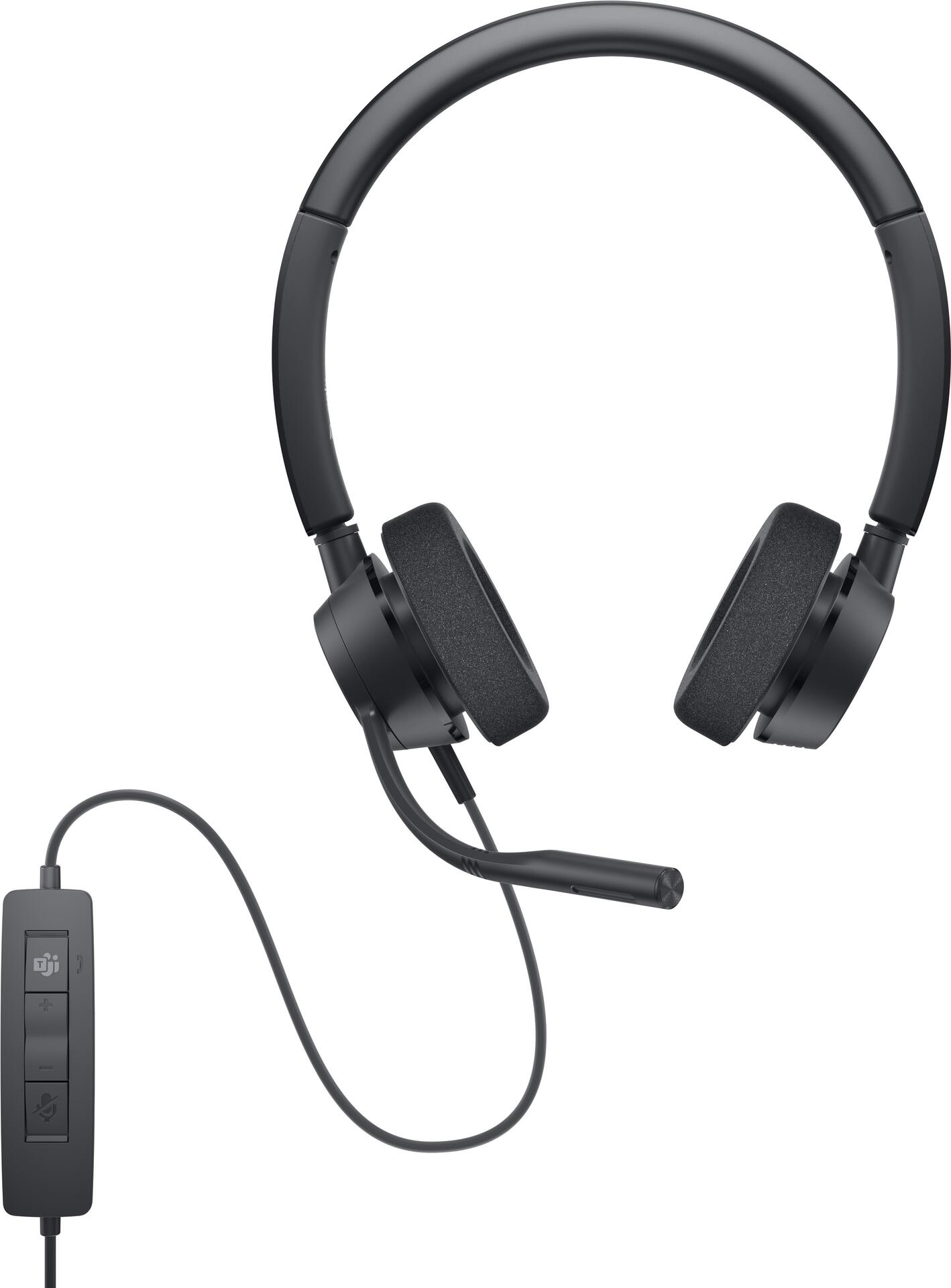 Dell Pro Stereo Headset WH3022 Headset kabelgebunden USB Zoom Certified, Zertifiziert für Microsoft Teams für Latitude 5421, 55XX, OptiPlex 3090, Precision 7560, 7760, Vostro 15 7510, XPS 17 9710 (DELL WH3022)  - Onlineshop JACOB Elektronik