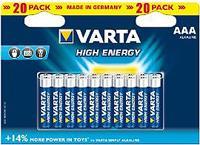 Varta High Energy - Batterie 20 x AAA Typ Alkalisch