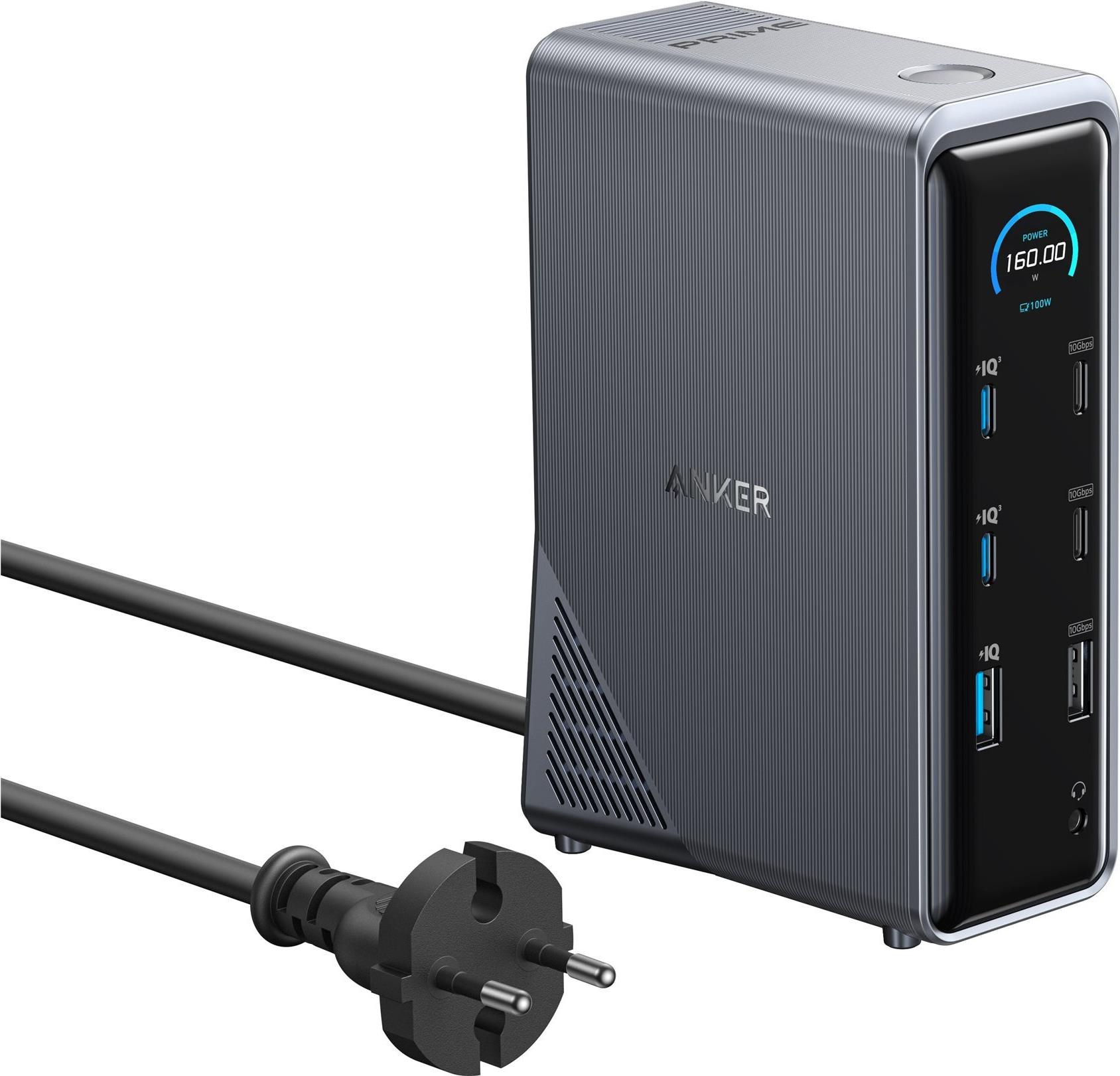 Anker Innovations Prime 14-in-1 160W Ladedock 2x USB-C 100W 10Gbit 1x USB-A (A83B63A1)