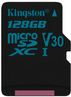 KINGSTON 128GB microSDXC Canvas Go 90/45 U3 UHS-I V30 Single Pack W/O Adptr (SDCG2/128GBSP)