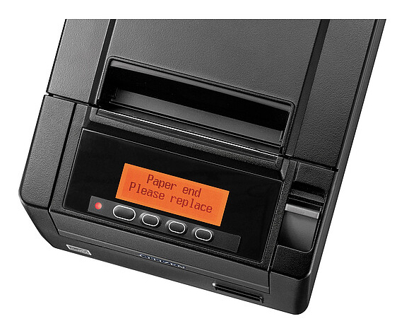 Citizen CT-S801III Bondrucker mit Cutter, Thermodirekt, 203 dpi, 500 mm/s, USB 2.0, Schwarz