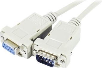 Verlängerungskabel 9pol D-Sub St./Bu., 1,8 m Mit vergossenem Stecker (128300)