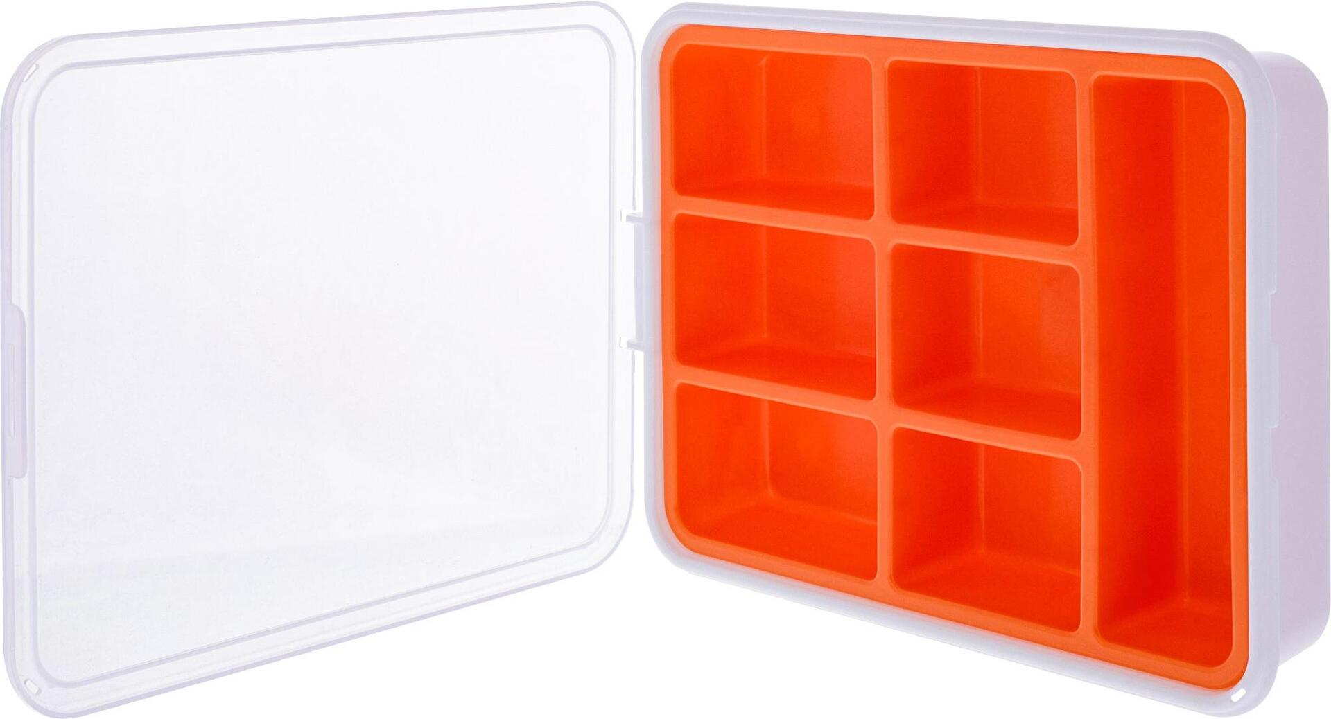 InLine Kleinteilebox 7 Fächer Abmessungen 180x140x40mm orange (43009G)