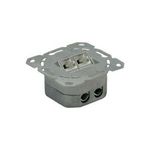 VALUE Kat.6a Dose, 2x STP, Unterputz, senkrecht, weiss (25.99.8491)