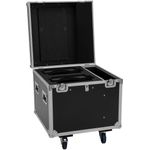 ROADINGER Flightcase PRO 2x IP TMH-W285 mit Rollen schwarz 100kg Traglast