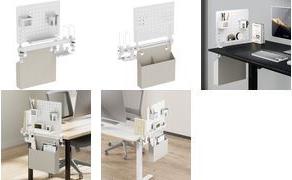 LogiLink Lochplatten-Bueroschienenorganizer/Kombination weiß (PB0101)