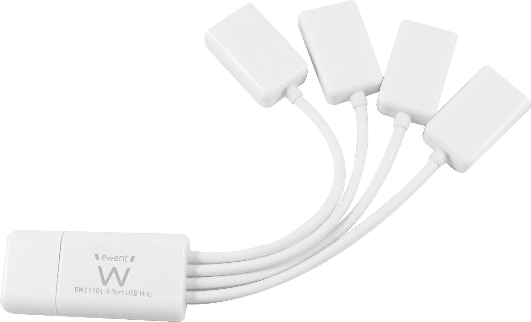 Ewent EW1110 - USB 2.0 - 480 Mbit/s - Weiß - Mac OS X 10.5 Leopard - Mac OS X 10.6 Snow Leopard (EM1110)