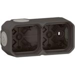 Legrand Plexo NEW 2fach Gehäuse 069602L horizontal u.vertikal anthrazit 1 (069602L)