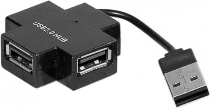 CUC Exertis Connect 021111 Schnittstellen-Hub USB 2.0 Schwarz (021111)