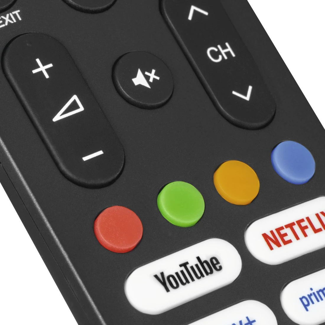 Hama Universal-Fernbedienung für Sony TVs, IR, lernfähig, 4 App-Tasten, Schwarz
