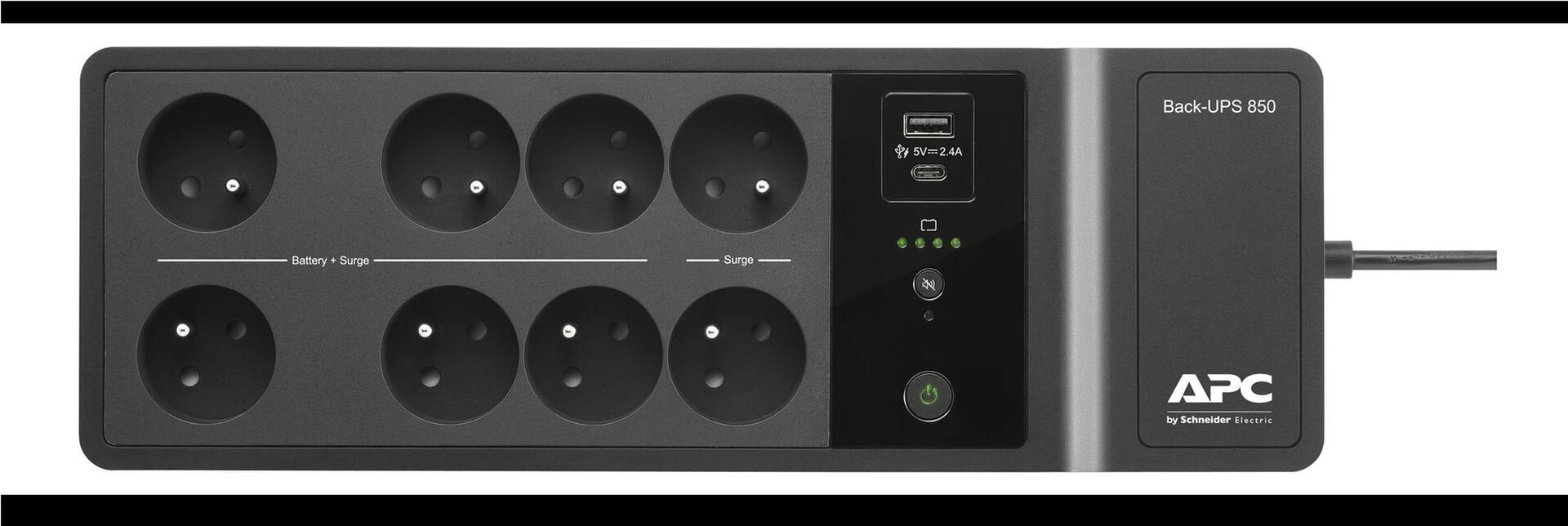 APC Back-UPS BE850G2-FR 520 W 850 VA Schwarz