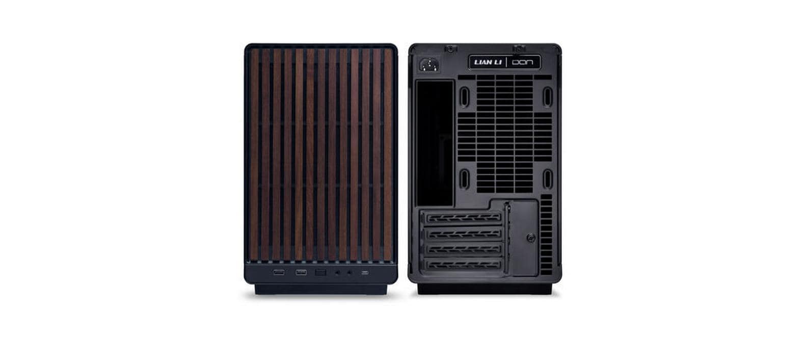 Lian Li A3-mATX-WD Black Micro Tower Schwarz, Holz