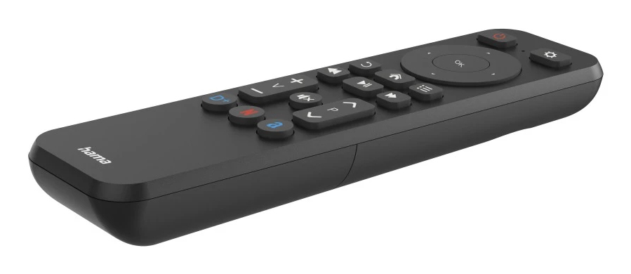 Hama Fernbedienung 00221050 programmierbar TV Netflix Prime Video Disney+ Schwarz