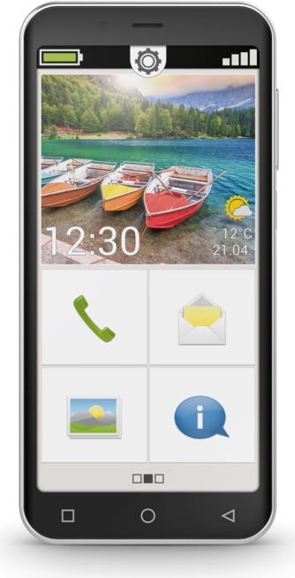 Emporia SMART.5mini 12,6 cm (4.95") Single SIM Android 13 4G USB Typ-C 4 GB 64 GB 2500 mAh Schwarz (E5m_001)