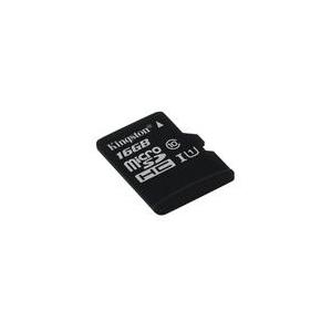 Kingston 16 GB microSDHC Karte, UHS-I, Class 10 (SDC10G2/16GBSP)