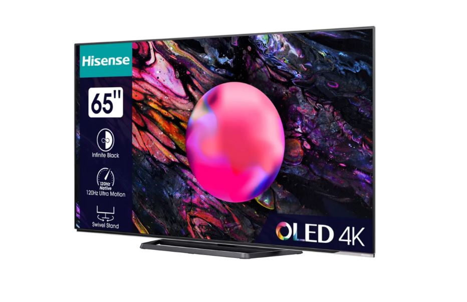 Hisense TV 65A85K, 65", 4K, OLED, 120 Hz PVR [Energieklasse F] (65A85K)