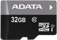 ADATA Premier Flash-Speicherkarte (microSDHC/SD-Adapter inbegriffen) (AUSDH32GUICL10A1-RA1)