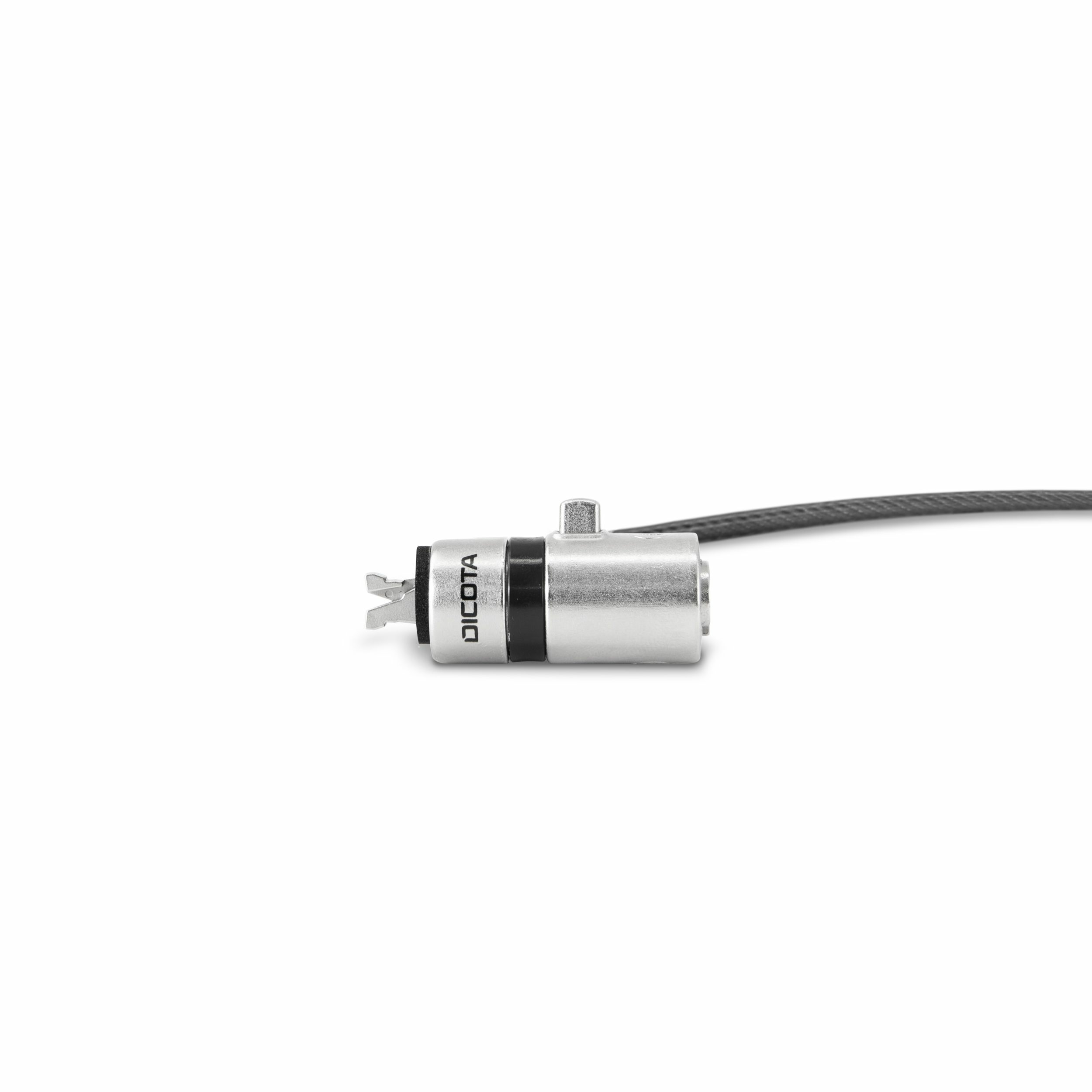 DICOTA Sicherheitskabelschloss Universal Mini 30 cm Silber