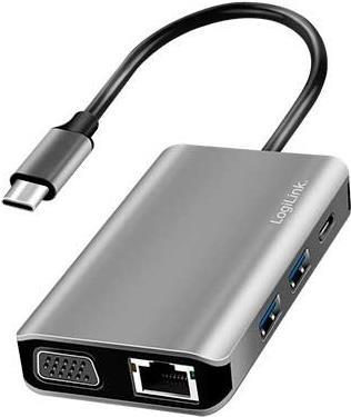 LogiLink Dockingstation LogiLink USB 3.2 Gen 1 USB-C 7-Port UA0410 (UA0410)