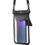 Renkforce Wasserdichte Smartphone Hülle Outdoorcase Universal Black, Transparent Wasserdicht, Mit Umhängeschlaufe, Staubdicht RF-6956970 (RF-6956970)