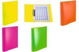 HERMA Ringbuch, DIN A4, 2-Ring, neon-orange transluzent, Rückenbreite: 25 mm, geeignet für A4 - 1 Stück (19711)