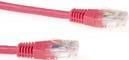 ACT Red 1 meter LSZH U/UTP CAT6 patch cable with RJ45 connectors. Cat6 u/utp lszh red 1.00m (IB9501)