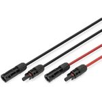 DIGITUS Solarkabel Verlängerung 15m, 6mm², MC4-Anschluss, PV-Kabel 1500V DC, UV-beständig & wetterfest, 2 Kabel, 1x Schwarz, 1x Rot (DK-SCEC66-0150)