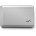 LACIE Portable SSD USB-C 2TB externe tragbare Festplatte mit Rescue Service Moon Silver (STKS2000400)