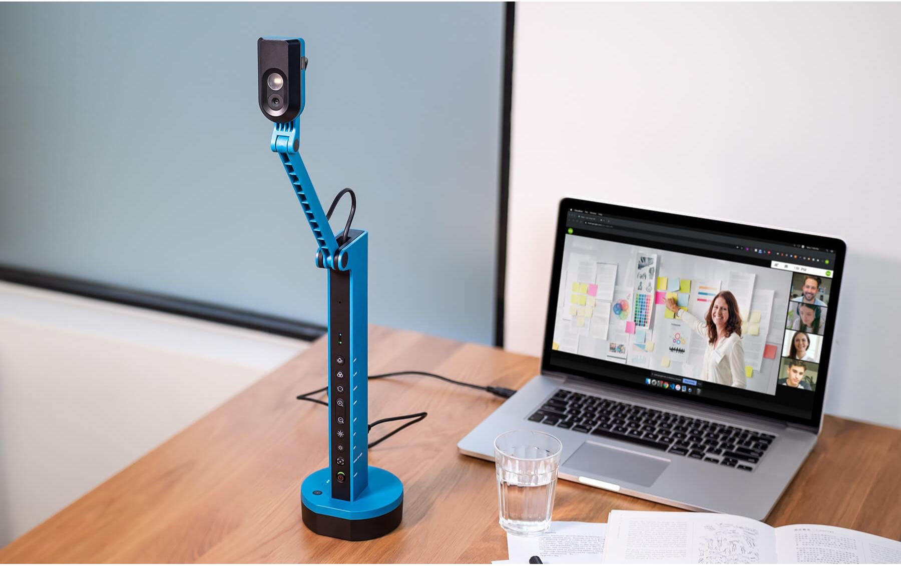 IPEVO VZ-X Dokumentenkamera 8 MP HDMI USB Typ-C WLAN Blau