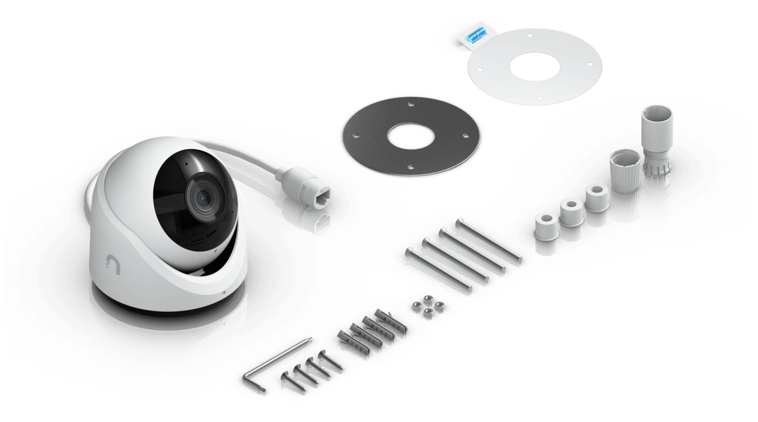 Ubiquiti UniFi Protect G6 Turret Netzwerkkamera 8 MP 4K Tag & Nacht IR Weiß