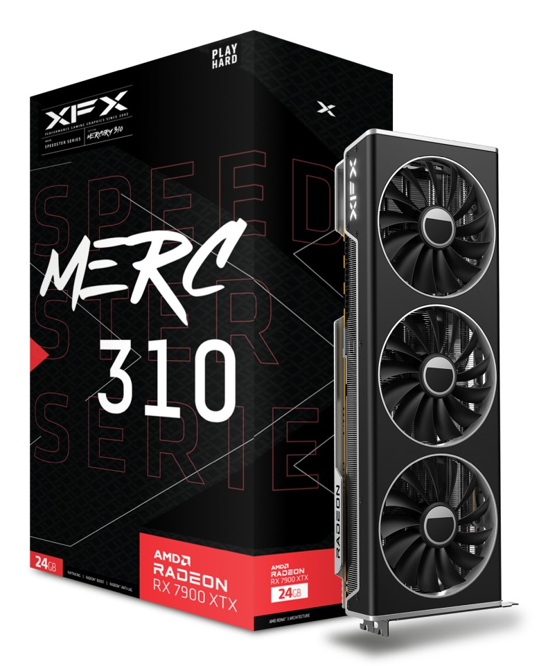 XFX Speedster MERC 310 Radeon RX 7900 XTX 24 GB GDDR6 Schwarz