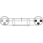 Omnitronic 3022010L XLR Verbindungskabel [1x XLR-Stecker 3 polig - 1x XLR-Buchse 3 polig] 3.00 m Blau (3022010L)