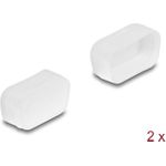 Delock Staubschutz für D-Sub 9 / D-Sub 15 VGA Stecker 2 Stück transparent (67120)