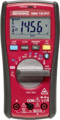 Benning MM 10-PV Hand-Multimeter digital Datenlogger CAT IV 600 V Anzeige (Counts): 6000 (044089)
