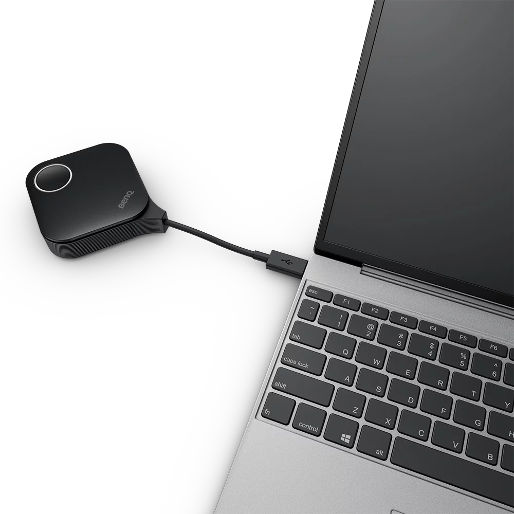 BenQ InstaShow WDC25 Kit Kabelloses Präsentationssystem HDMI USB-C 4K Schwarz