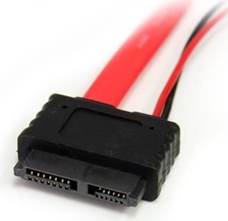 StarTech.com 91 cm Slimline SATA auf SATA mit LP4-Stromkabel / Adapter / Kombikabel (SLSATAF36)