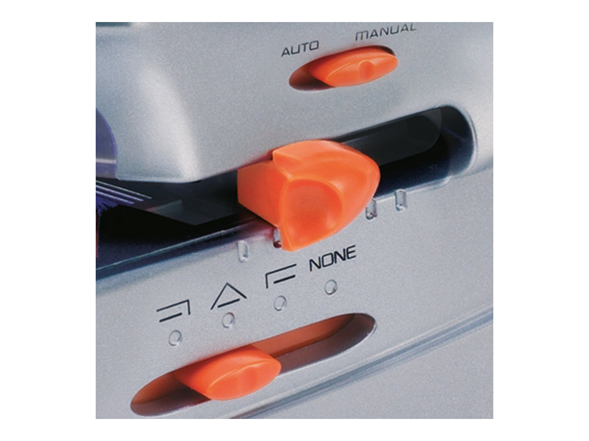 Rexel Optima 70 Elektrischer Hefter 70 Blatt Schwarz/Silber/Orange