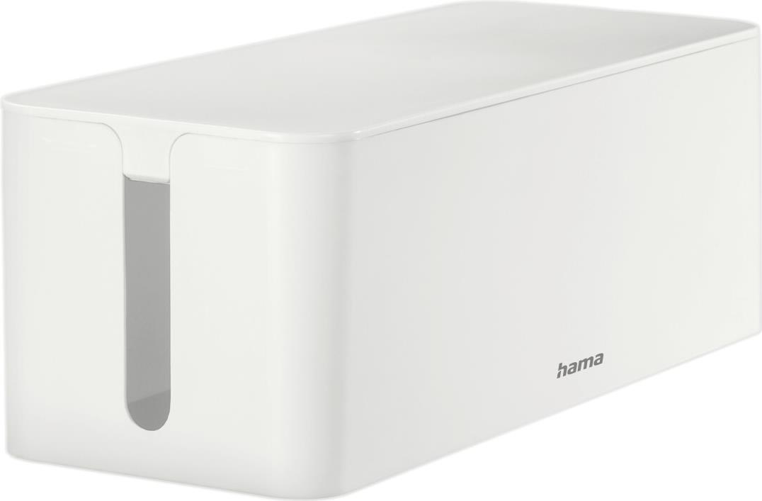 Hama Kabelbox Maxi, für Steckdosenleiste, 40,0 x 15.6 x 13,5 cm, Weiß (00221011)